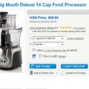 Hamilton Beach Big Mouth Deluxe 14 Cup Food Processor for 68.37$ Shipped