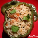 Rice stuffed capsicum