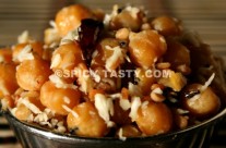 Chickpeas Sundal  / Kondai Kadalai Sundal