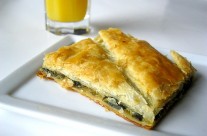 Kale and Cheese in Puff Pastry