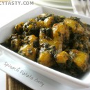 Aloo Palak Curry – Spinach Potato Dry Curry