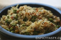 Cabbage Peas Stir Fry / Cabbage Peas Poriyal