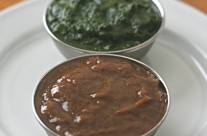 Sweet Chutney and Green Chutney for Chaat