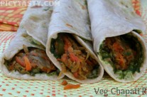 Veg Chapati roll