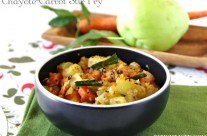 Chayote and Carrot Stir Fry – Chow Chow and Carrot Poriyal