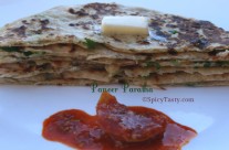 Paneer Paratha / Cottage Cheese Stuffed Flatbread