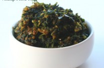 Vendhaya Keerai Poriyal / Fenugreek leaves Fry