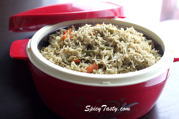 Mint Cilantro Pulao